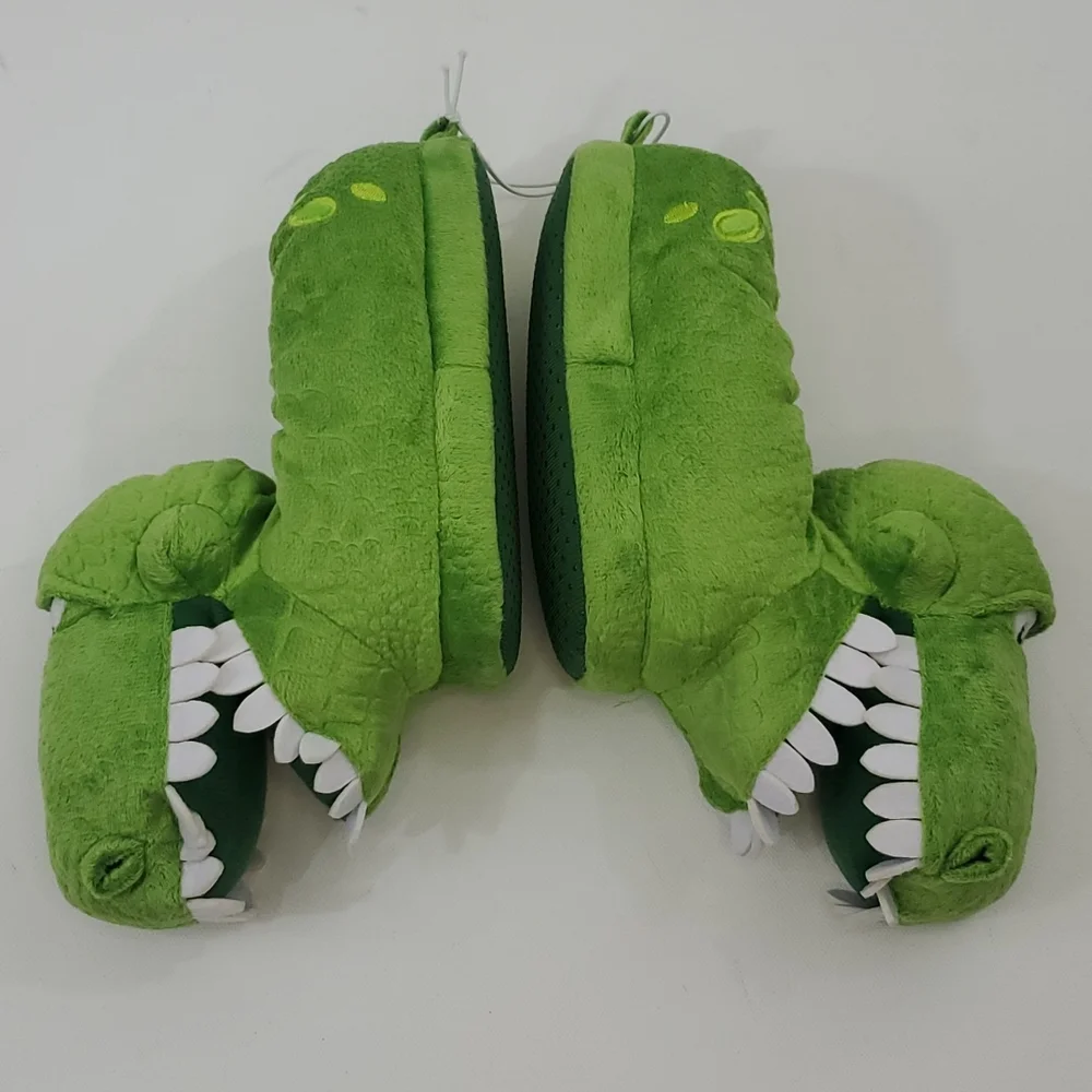 Disney Pixar Rex Dinosaur plush kids slippers US 7/8